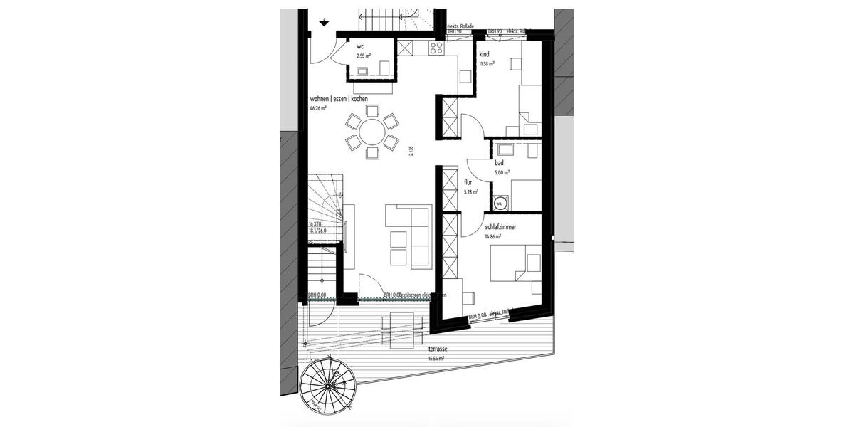 Etagenwohnung Wettringen - 3 Zimmer, 90 m&sup2;, 1.280&euro; | Angebot:27624459