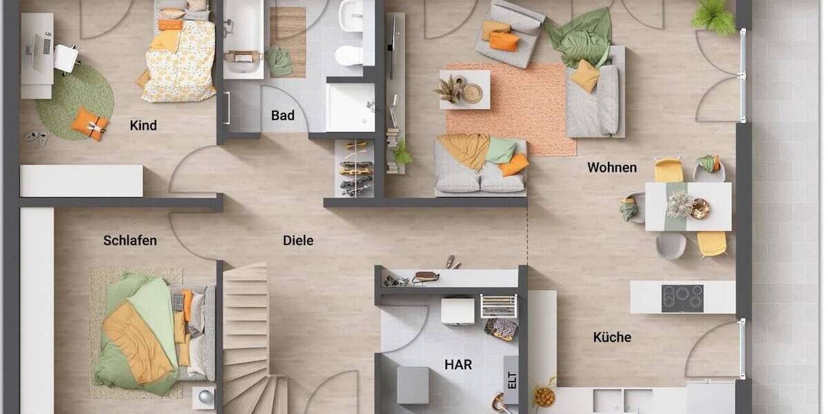 Bungalow Altenberge - 4 Zimmer, 131 m&sup2;, 343.096&euro; | Angebot:25681210