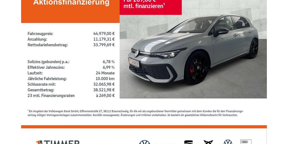 VW Golf 3.999 km 44.979 &euro; Lingen 49808