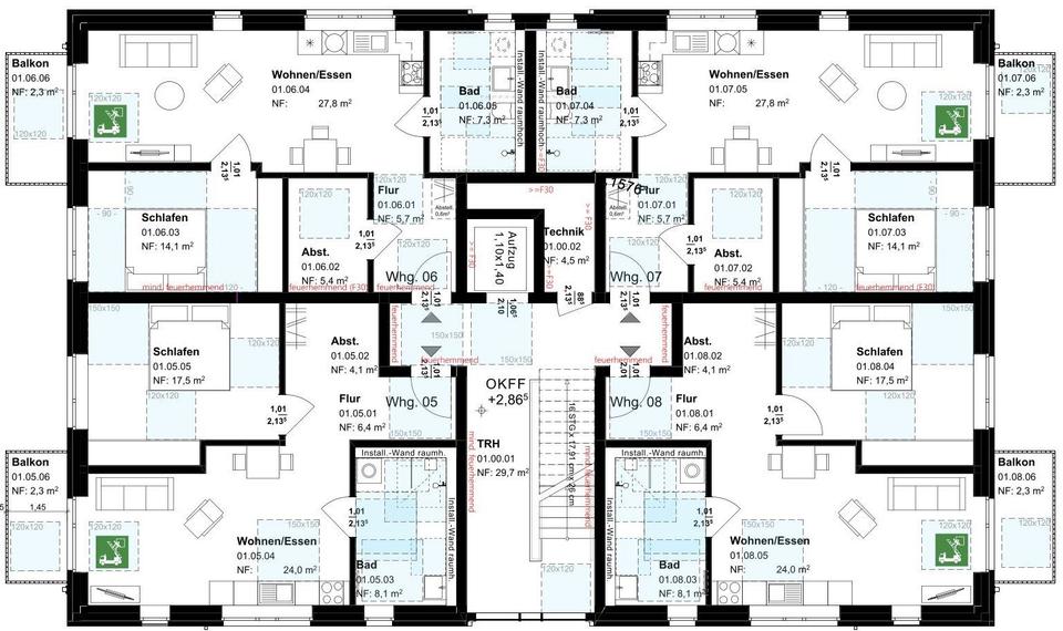 Erdgeschoßwohnung Freren - 2 Zimmer, 65 m&sup2;, 651&euro; | Angebot:26022663