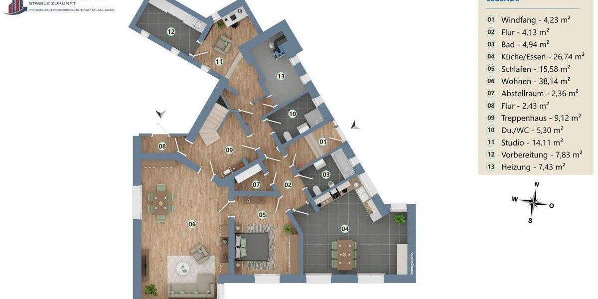 Mehrfamilienhaus, Wohnhaus Ibbenbüren Püsselbüren - 9 Zimmer, 284 m&sup2;, 798.000&euro; | Angebot:25773362