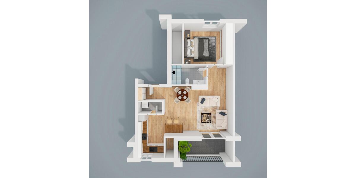 Etagenwohnung Lingen (Ems) Damaschke - 2 Zimmer, 73 m&sup2;, 880&euro; | Angebot:23144370