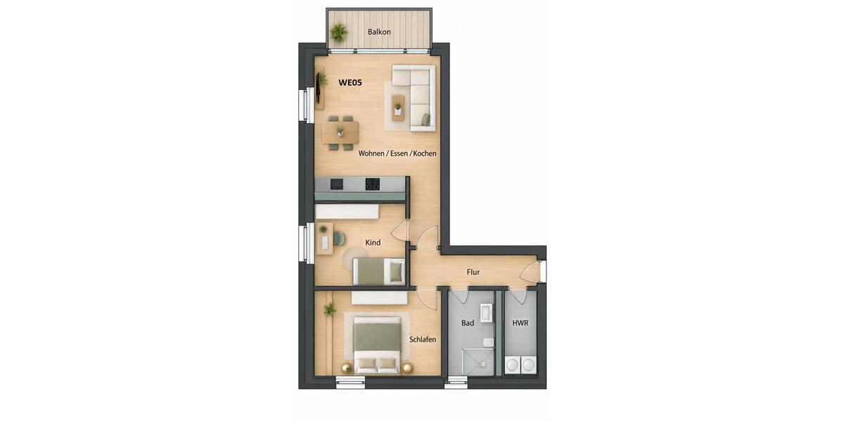 Etagenwohnung Steinfurt - 3 Zimmer, 88 m&sup2;, 1.150&euro; | Angebot:27621907