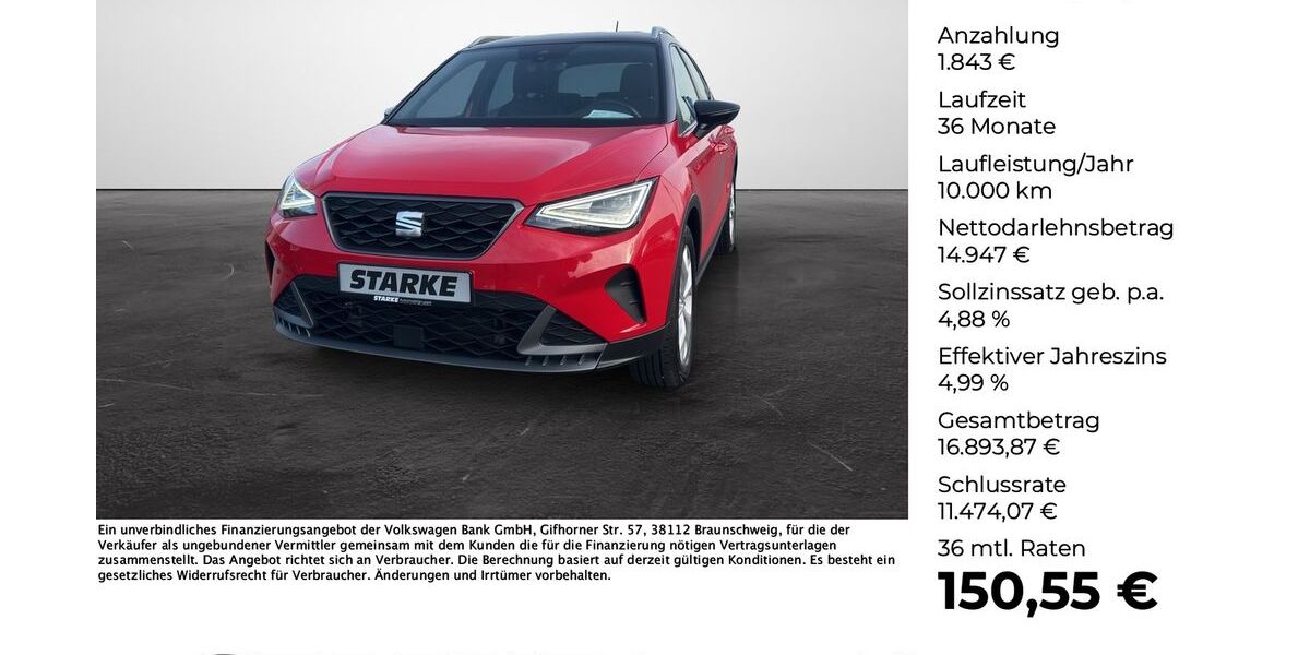 Seat Arona 33.827 km 16.450 &euro; Lengerich 49525