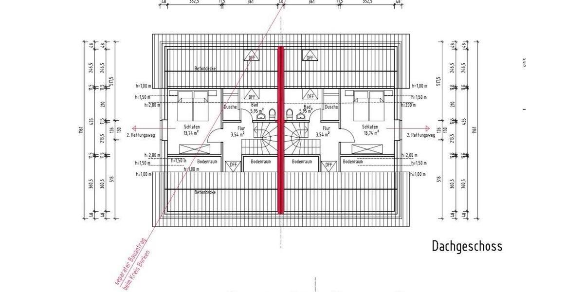 Etagenwohnung Heek - 4 Zimmer, 80 m&sup2;, 1.050&euro; | Angebot:27540801
