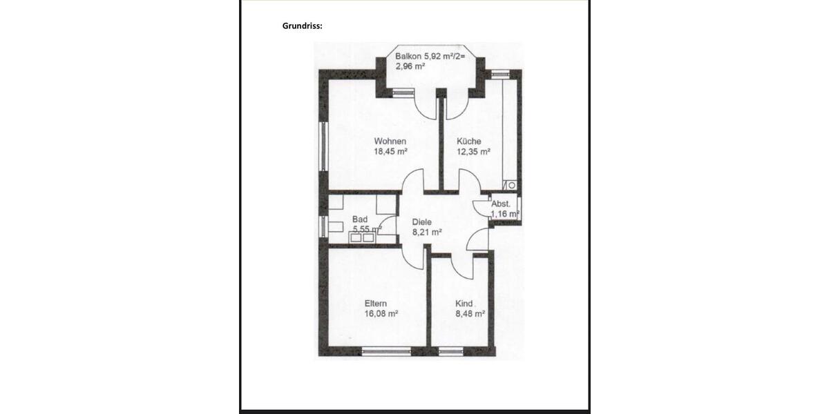 Etagenwohnung Ibbenbüren - 3 Zimmer, 73 m&sup2;, 249.000&euro; | Angebot:23271545