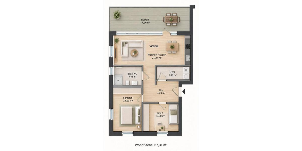 Etagenwohnung Steinfurt - 3.5 Zimmer, 88 m&sup2;, 1.230&euro; | Angebot:27570461