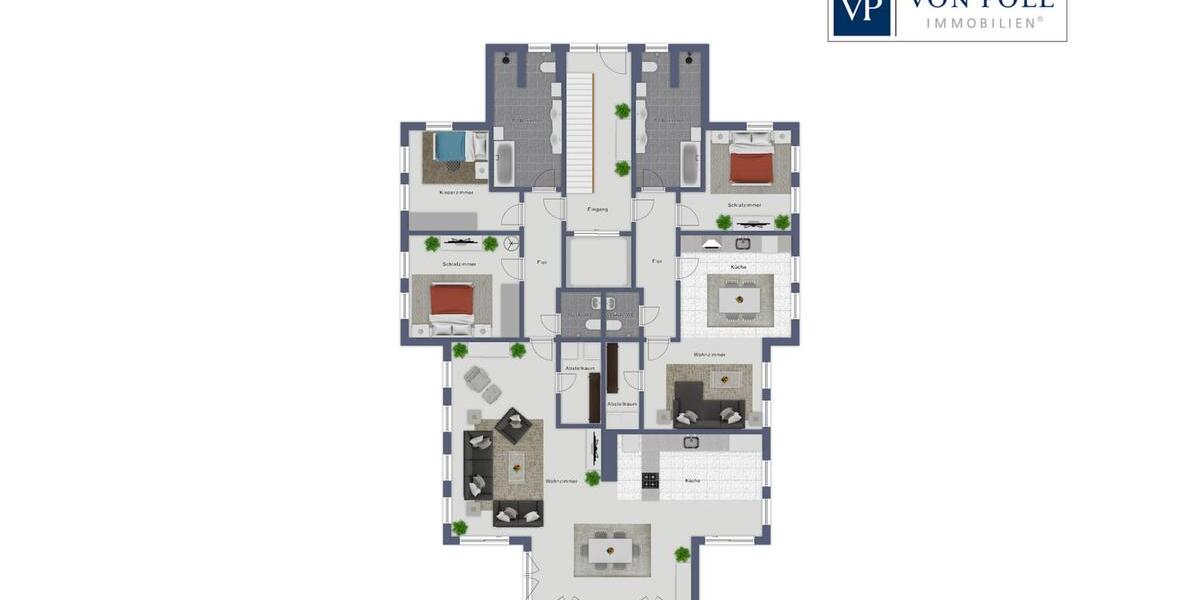 Erdgeschoßwohnung Bad Bentheim - 5 Zimmer, 200 m&sup2;, 2.855&euro; | Angebot:22639191
