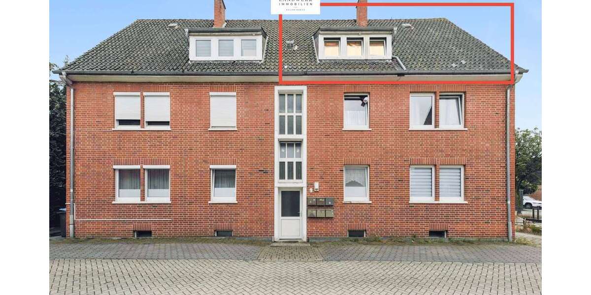 Etagenwohnung Lingen (Ems) - 2 Zimmer, 50 m&sup2;, 67.500&euro; | Angebot:27306302