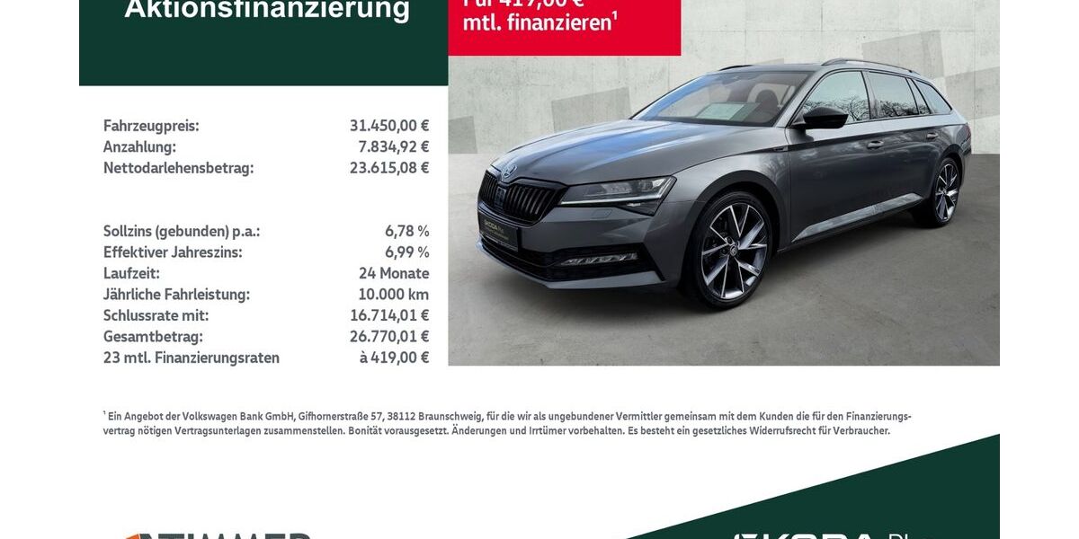 Skoda Superb 86.356 km 31.450 &euro; Lingen 49808