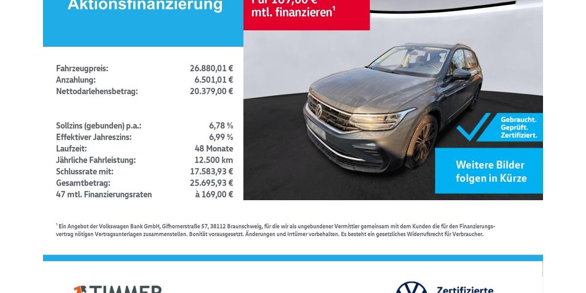 VW Tiguan 85.424 km 26.880 &euro; Lingen 49808