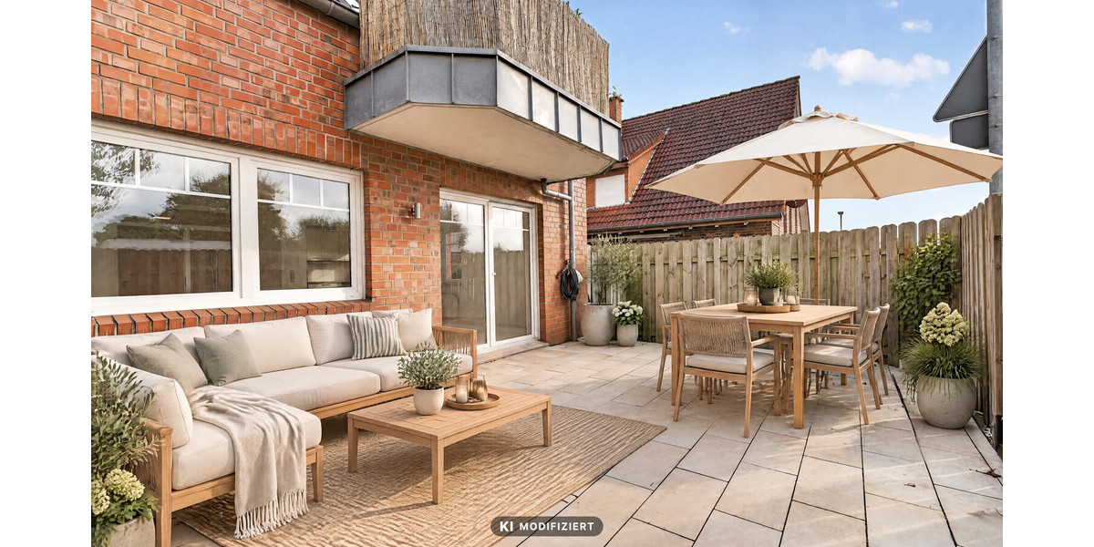 Bezugsfreie 2-Zimmer-Erdgeschosswohnung mit über 30 m² Terrasse und neuwertiger Küche in Rheine - Erdgeschoßwohnung Rheine Rheine | Angebot:27733108