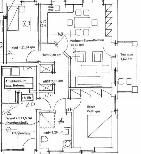 Erdgeschoßwohnung Hopsten - 3 Zimmer, 76 m&sup2;, 517&euro; | Angebot:25960166