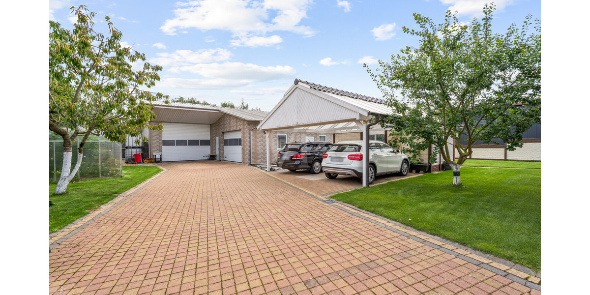 Rarität für Selbstständige! Junge Betriebs- und Wohnimmobilie mit Lagerhalle - Bungalow Mettingen Mettingen | Angebot:22979014