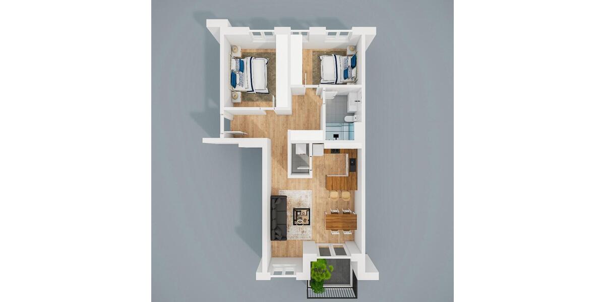 Etagenwohnung Lingen (Ems) Damaschke - 3 Zimmer, 88 m&sup2;, 1.010&euro; | Angebot:23144369