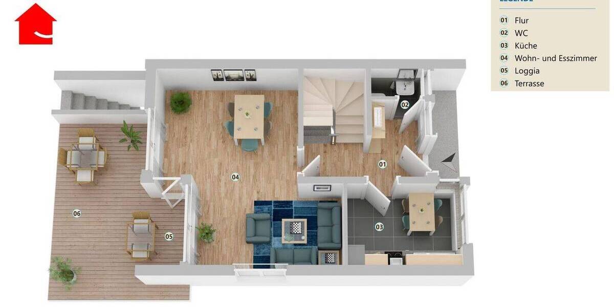 Reihenendhaus Emsdetten - 7 Zimmer, 140 m&sup2;, 305.000&euro; | Angebot:26859200