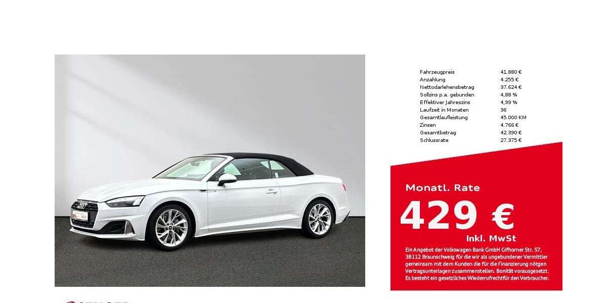 Audi A5 29.990 km 41.880 &euro; Lingen 49809