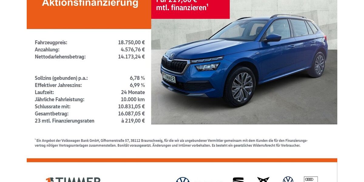 Skoda Kamiq 39.999 km 18.750 &euro; Rheine 48432