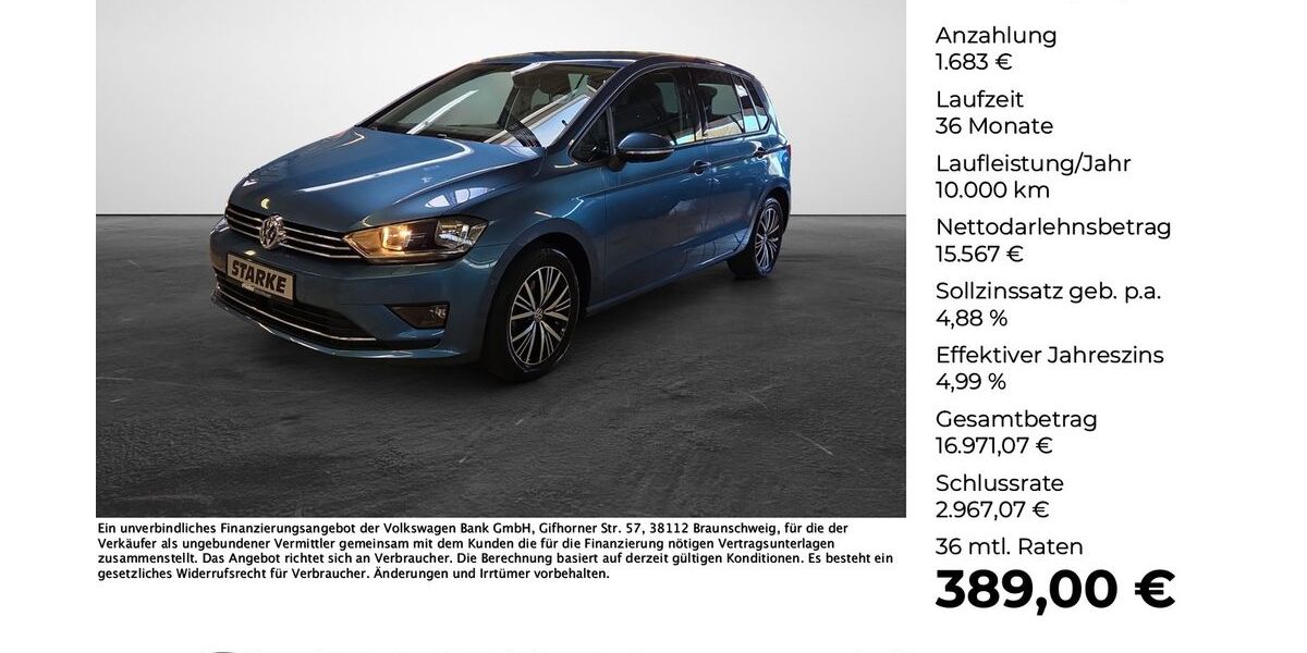 VW Golf Sportsvan 41.833 km 17.250 &euro; Lengerich 49525