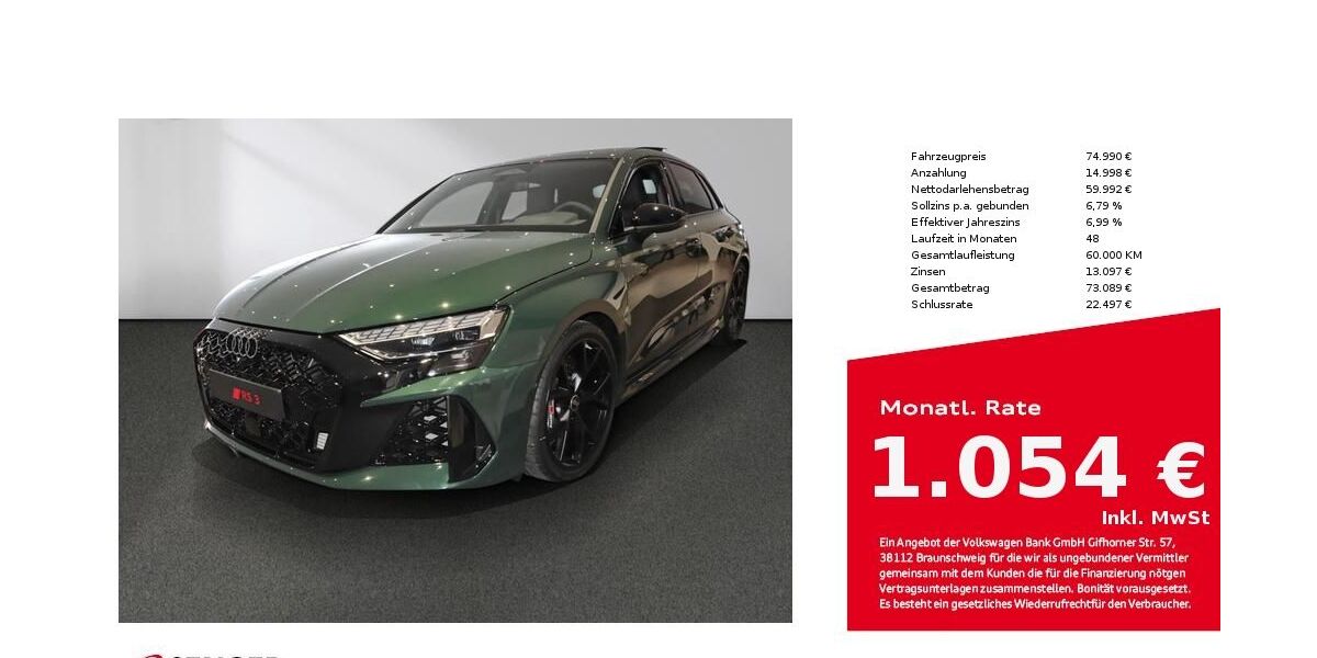 Audi RS3 6.900 km 74.990 &euro; Lingen 49809