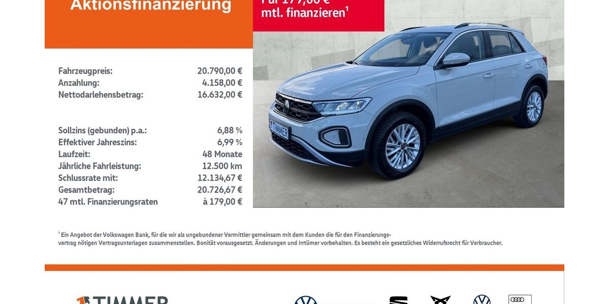 VW T-Roc 29.127 km 20.790 &euro; Rheine 48432