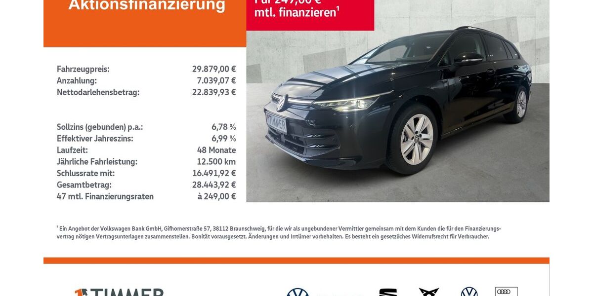 VW Golf 18.999 km 29.879 &euro; Lingen 49808