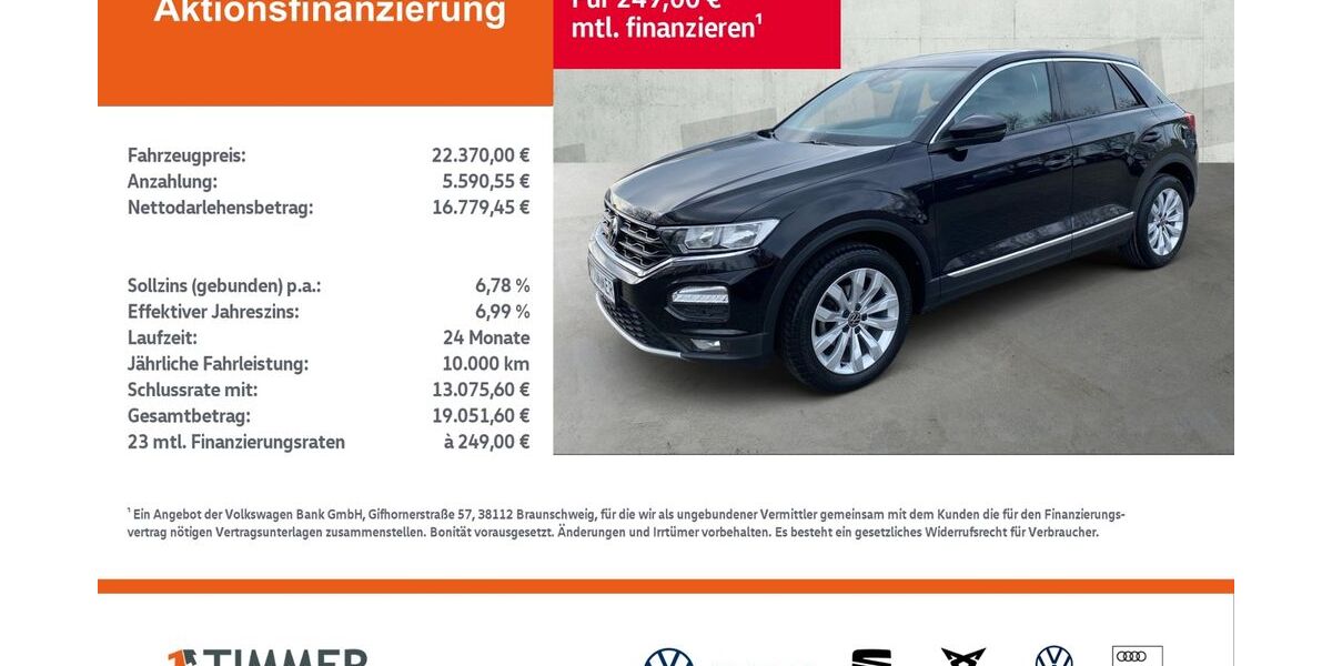 VW T-Roc 71.743 km 22.370 &euro; Rheine 48432