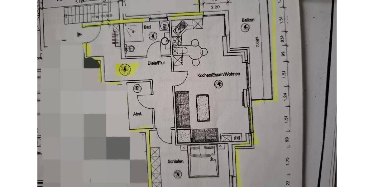 Etagenwohnung Ibbenbüren - 2 Zimmer, 75 m&sup2;, 1.190&euro; | Angebot:24745885