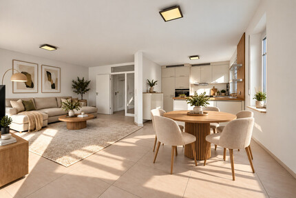 Bezugsfreie 2-Zimmer-Erdgeschosswohnung mit über 30 m² Terrasse und neuwertiger Küche in Rheine - Wohnung Rheine Rheine | Angebot:27733108
