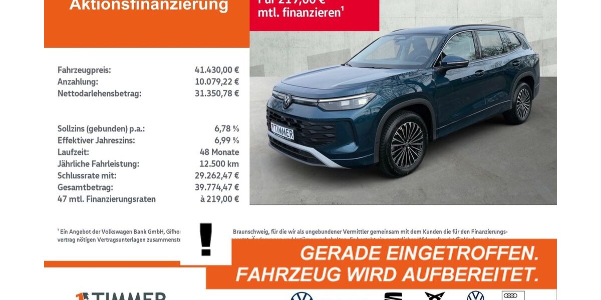 VW Tayron 20.463 km 41.430 &euro; Rheine 48432