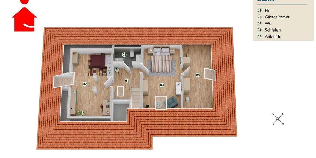 Bungalow Nordwalde - 7 Zimmer, 198 m&sup2;, 286.000&euro; | Angebot:25798104