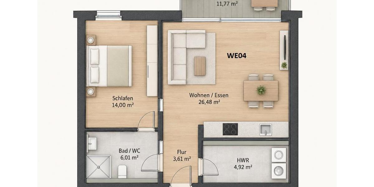 Etagenwohnung Steinfurt - 3.5 Zimmer, 88 m&sup2;, 1.230&euro; | Angebot:27570461