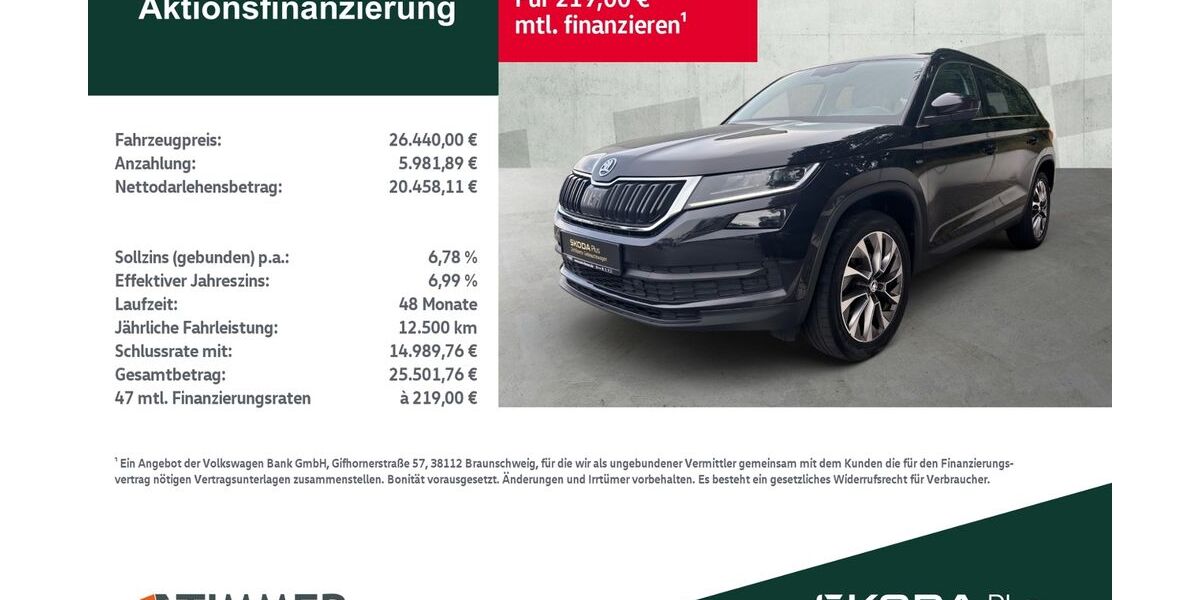 Skoda Kodiaq 92.291 km 25.777 &euro; Lingen 49808