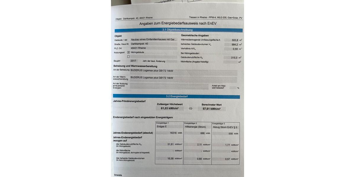 Einfamilienhaus Rheine Gellendorf - 7 Zimmer, 230 m&sup2;, 629.000&euro; | Angebot:27000208
