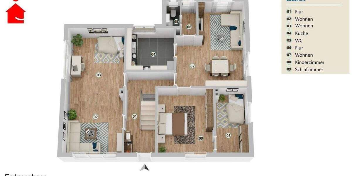 Einfamilienhaus Ibbenbüren Bockraden - 7 Zimmer, 160 m&sup2;, 255.000&euro; | Angebot:25732493