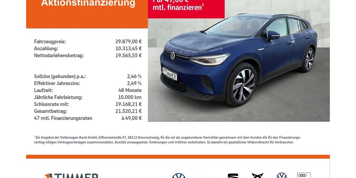 VW ID.4 51.757 km 29.800 &euro; Gronau 48599