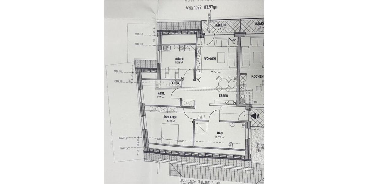 Dachgeschoßwohnung Heek - 4 Zimmer, 84 m&sup2;, 893&euro; | Angebot:25087093