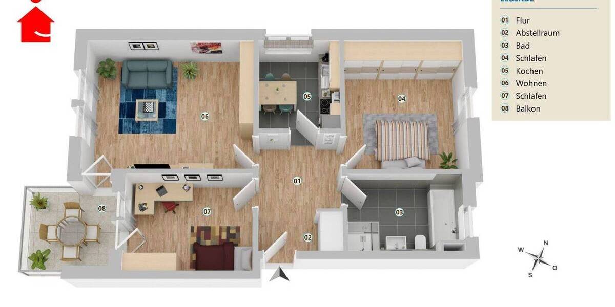 Etagenwohnung Rheine Schotthock - 1 Zimmer, 278 m&sup2;, 725.000&euro; | Angebot:26389082