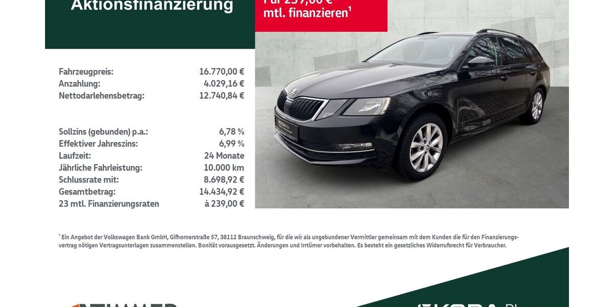 Skoda Octavia 51.853 km 16.770 &euro; Lingen 49808