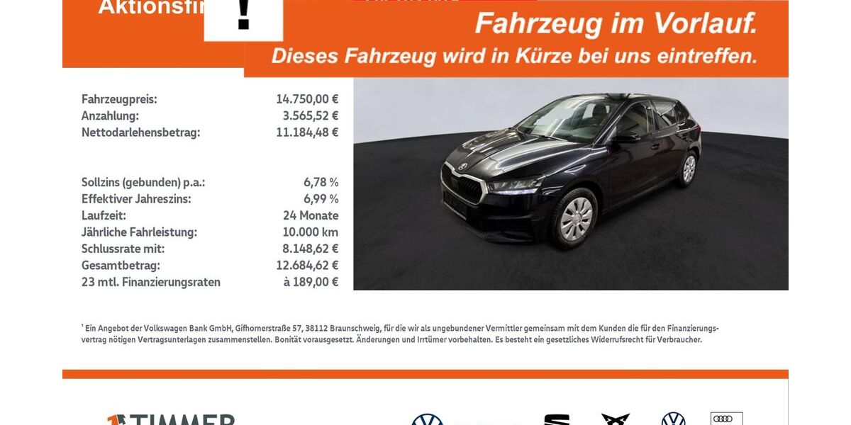 Skoda Fabia 34.580 km 14.750 &euro; Gronau 48599