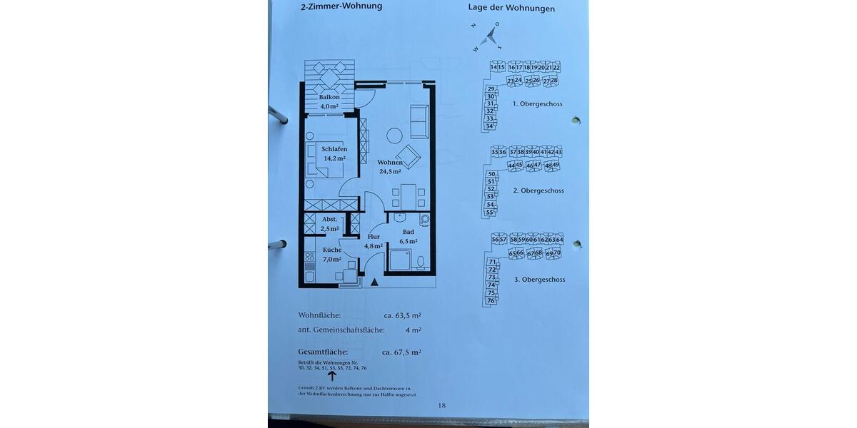 Etagenwohnung Rheine Altenrheine - 2 Zimmer, 68 m&sup2;, 249.750&euro; | Angebot:25342502