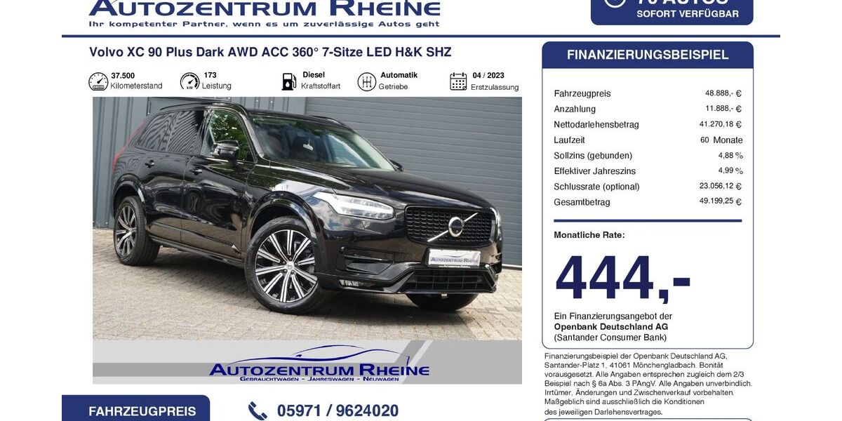 Volvo XC90 37.500 km 48.888 &euro; Rheine 48432