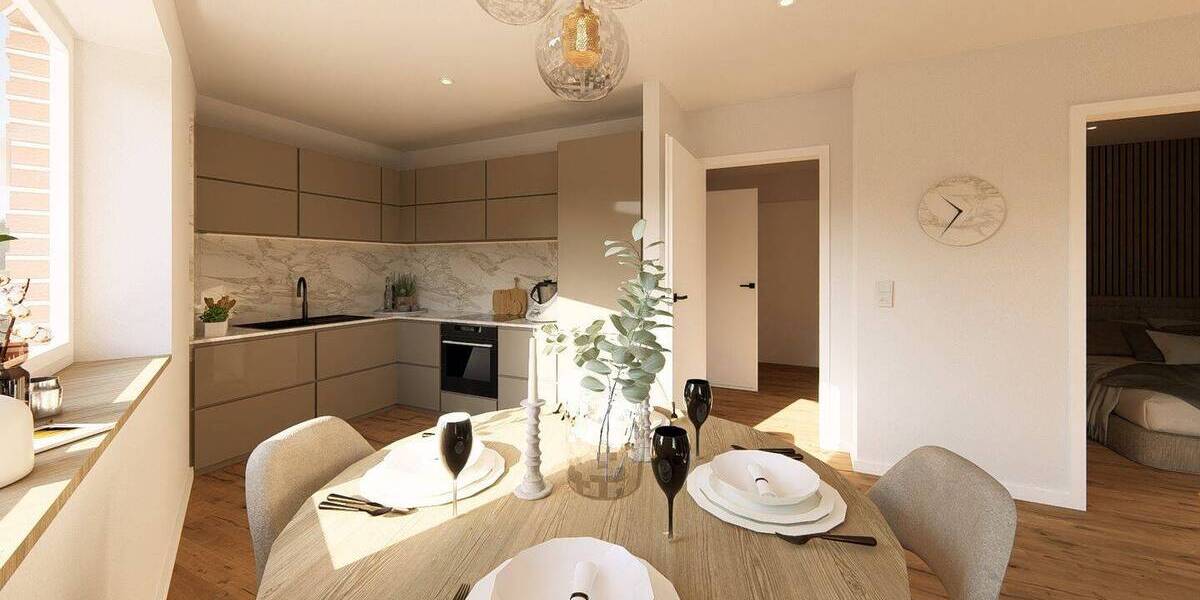 Etagenwohnung Greven - 2 Zimmer, 60 m&sup2;, 309.000&euro; | Angebot:26703220