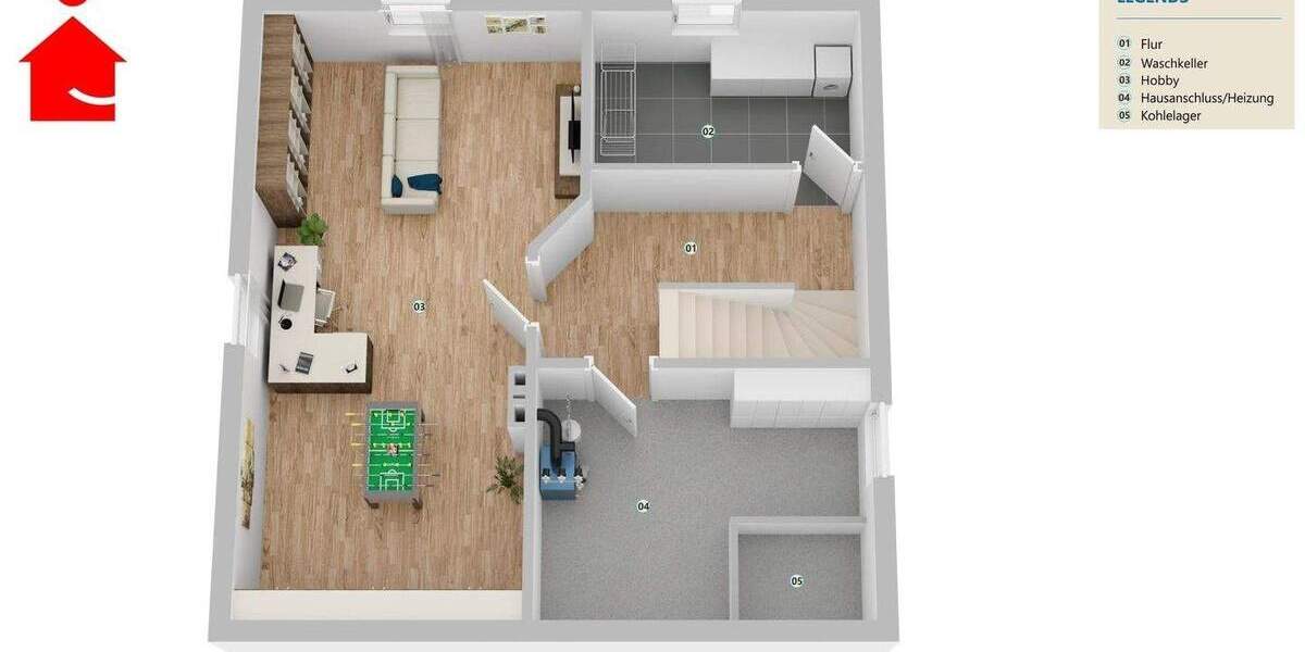 Einfamilienhaus Ibbenbüren Stadt - 5 Zimmer, 125 m&sup2;, 349.000&euro; | Angebot:25676884