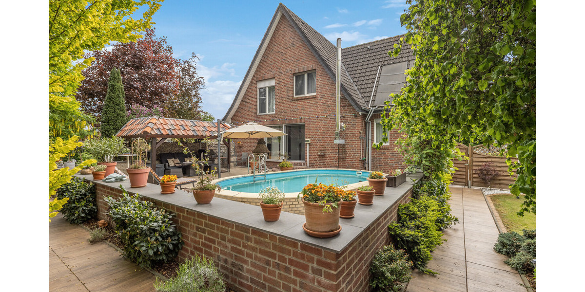 Schönes ZFH + Gästehaus & Traumgarten im Außenbezirk. Perfekt als Top–Invest oder Mehrgenerationen - Zweifamilienhaus Hörstel Hörstel | Angebot:27365738