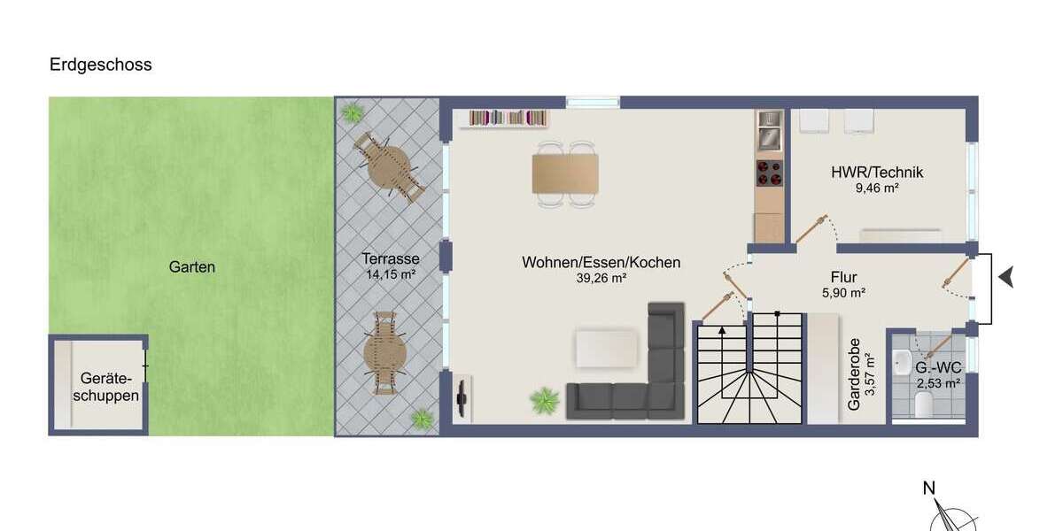 Energieeffizientes und modernes Reihenendhaus in der Nähe Münsters - Reihenendhaus Laer | Angebot:24472326