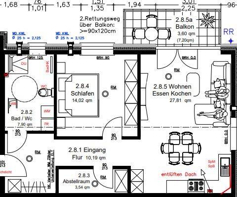Etagenwohnung Ibbenbüren / Schafberg Schafberg - 2 Zimmer, 67 m&sup2;, 737&euro; | Angebot:25927176