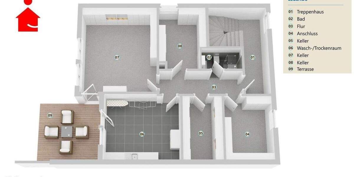 Mehrfamilienhaus, Wohnhaus Ibbenbüren Stadt - 6 Zimmer, 151 m&sup2;, 329.000&euro; | Angebot:25676892