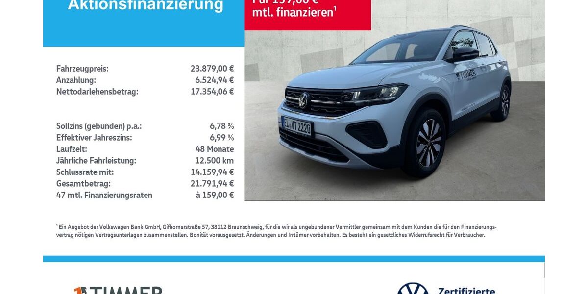 VW T-Cross 17.999 km 23.879 &euro; Lingen 49808