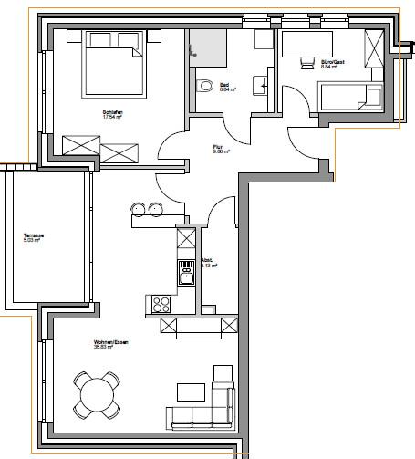 Erdgeschoßwohnung Rheine - 3 Zimmer, 87 m&sup2;, 1.180&euro; | Angebot:25991760